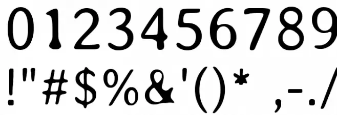 Averia-Light Font OTHER CHARS