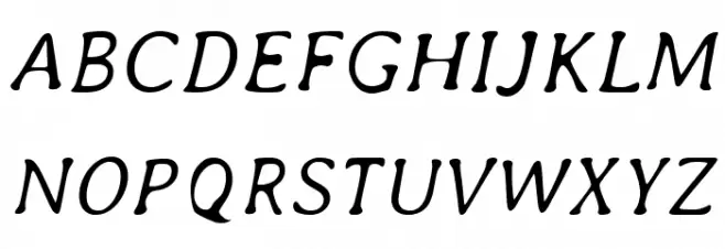 Averia-LightItalic Font UPPERCASE