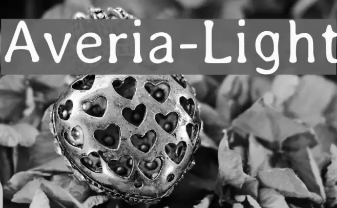 Averia-Light Font examples