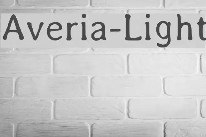 Averia-Light Font examples