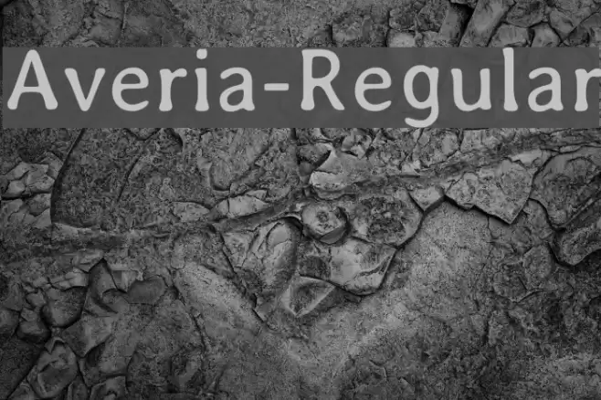 Averia-Regular Fonte examples