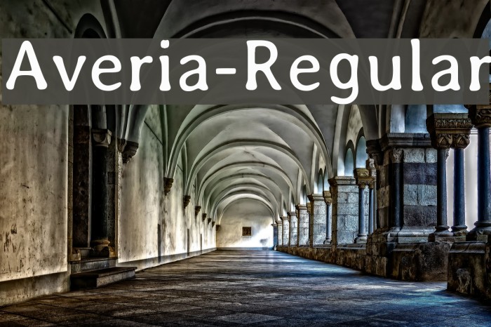 Averia-Regular Font examples