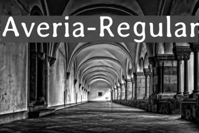 Averia-Regular Fonte examples