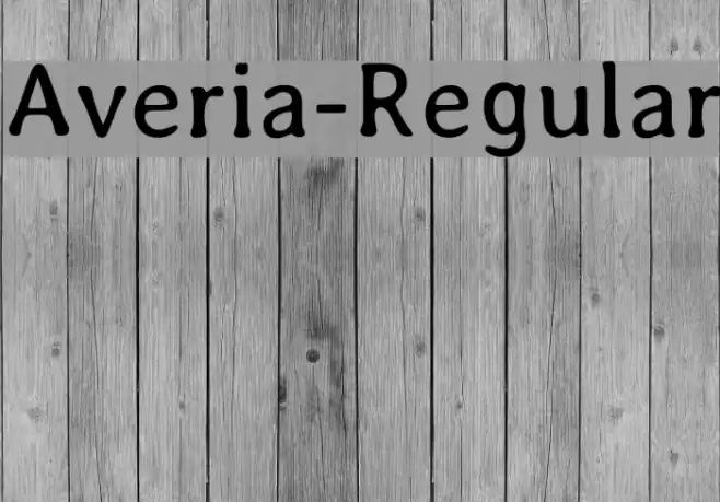 Averia-Regular Fonte examples