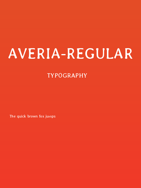 Averia-Regular Poster