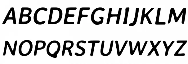 Averia Sans Libre Bold Italic फ़ॉन्ट अपरकेस