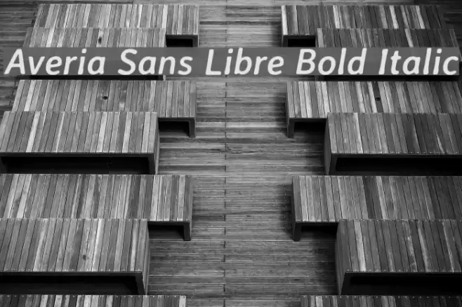 Averia Sans Libre Bold Italic Font examples