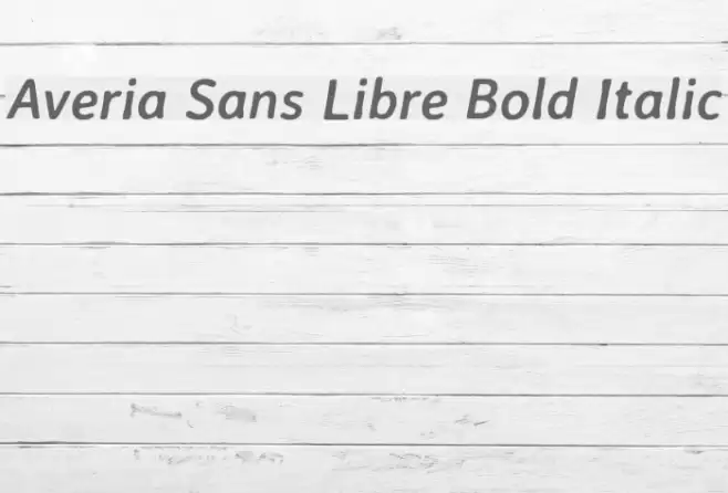 Averia Sans Libre Bold Italic Font examples