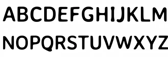 Averia Sans Libre Bold Font Litere mari