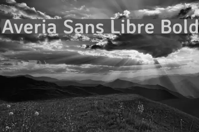 Averia Sans Libre Bold Font examples