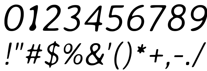 Averia Sans Libre Light Italic Font OTHER CHARS