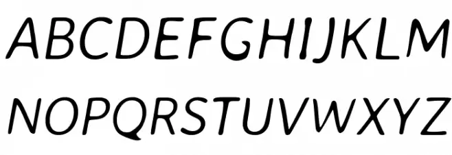 Averia Sans Libre Light Italic Schriftart Groß