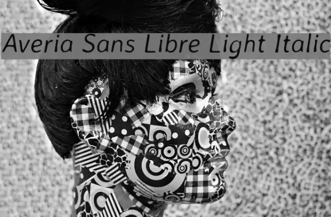 Averia Sans Libre Light Italic Font examples