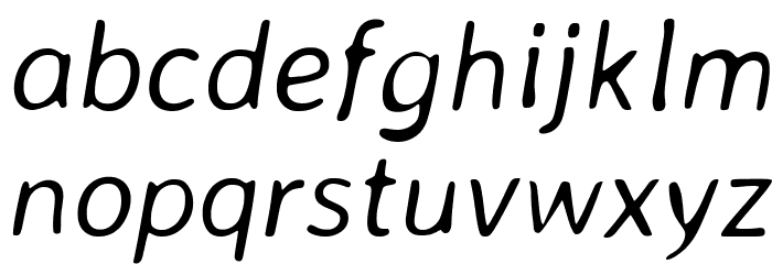 Averia Sans Libre Light Italic Font LOWERCASE