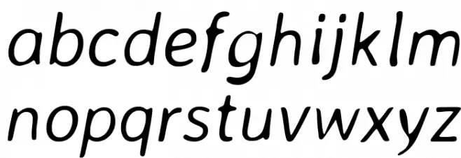 Averia Sans Libre Light Italic Schriftart Kleinbuchstaben