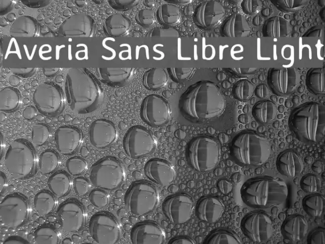 Averia Sans Libre Light Font examples