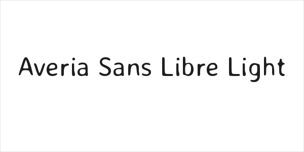 Averia Sans Libre Light Logo