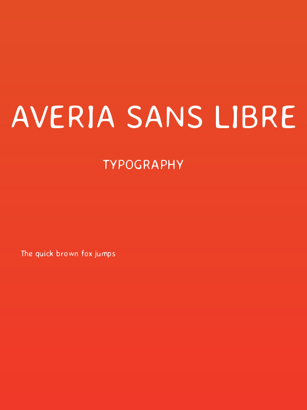 Averia Sans Libre Light Poster
