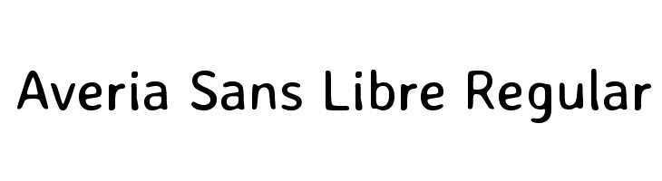 Averia Sans Libre Regular Font
