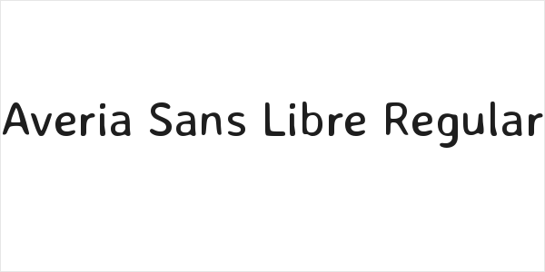 Averia Sans Libre Regular Logo