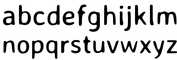 Averia Sans Libre Regular Font LOWERCASE