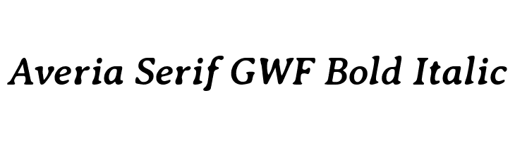 Averia Serif GWF Bold Italic  لخطوط تنزيل