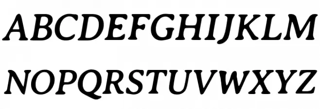 Averia Serif GWF Bold Italic Fonte MAIÚSCULAS