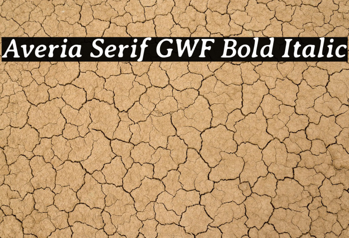 Averia Serif GWF Bold Italic Example 2