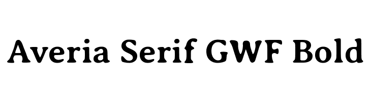 Averia Serif GWF Bold  フリーフォントのダウンロード