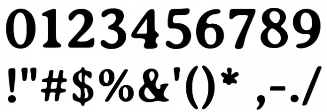 Averia Serif GWF Bold Font OTHER CHARS