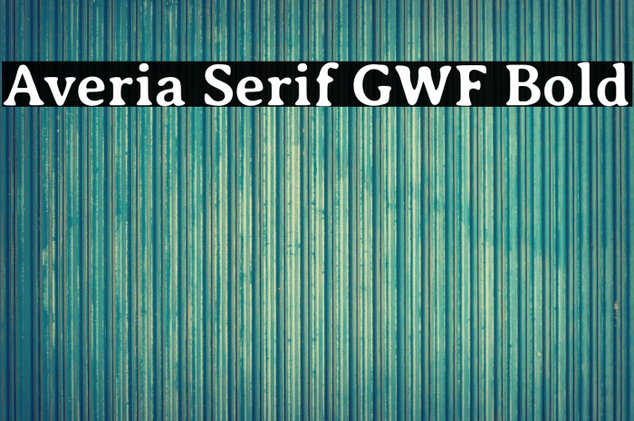 Averia Serif GWF Bold Example 1