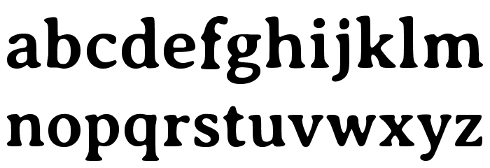 Averia Serif GWF Bold Font LOWERCASE