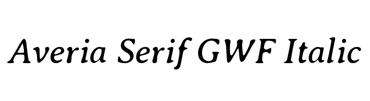 Averia Serif GWF Italic  les polices de caractères gratuit tlcharger