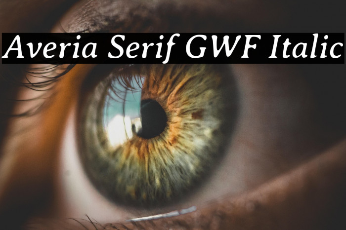 Averia Serif GWF Italic Example 3