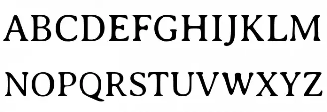 Averia Serif GWF Light フォント 大文字