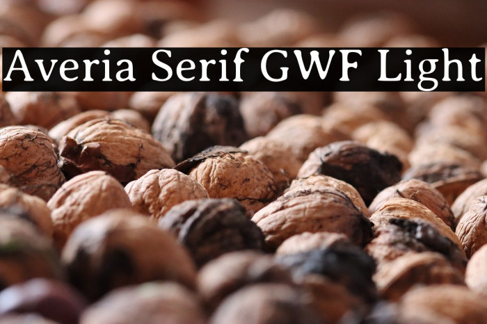 Averia Serif GWF Light Example 1