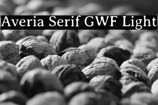 Averia Serif GWF Light Font examples