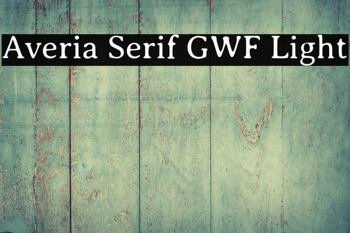 Averia Serif GWF Light Example 3