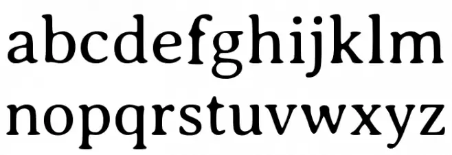 Averia Serif GWF Light Fuentes MINÚSCULAS