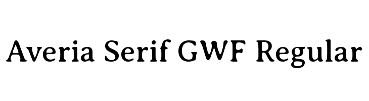 Averia Serif GWF Regular  Frei Schriftart Herunterladen