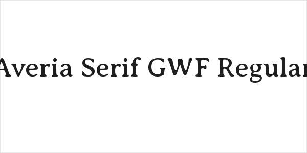 Averia Serif GWF Regular Logo
