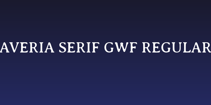 Averia Serif GWF Regular Social Header