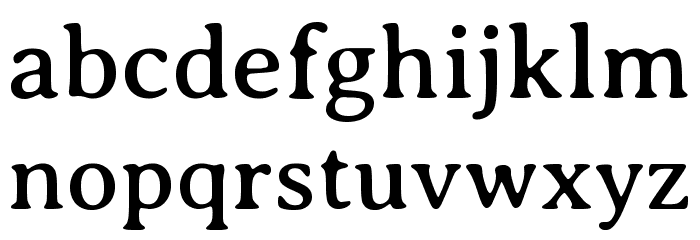 Averia Serif GWF Regular Font LOWERCASE