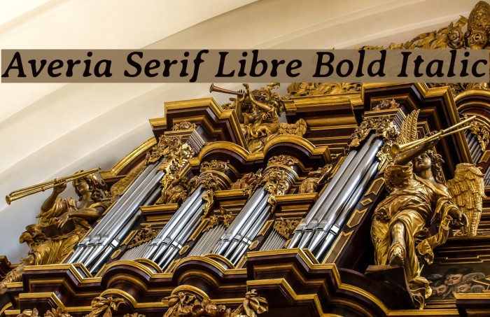 Averia Serif Libre Bold Italic Font examples