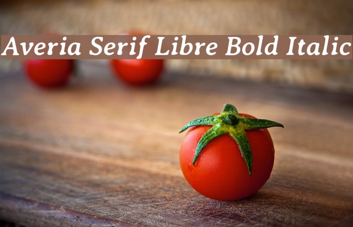 Averia Serif Libre Bold Italic Font examples