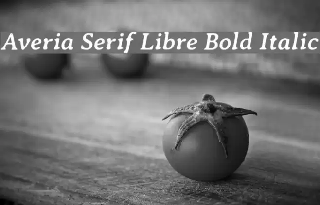 Averia Serif Libre Bold Italic Шрифта examples