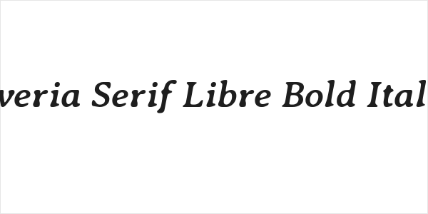 Averia Serif Libre Bold Italic Logo