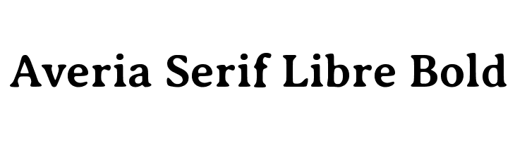 Averia Serif Libre Bold Font