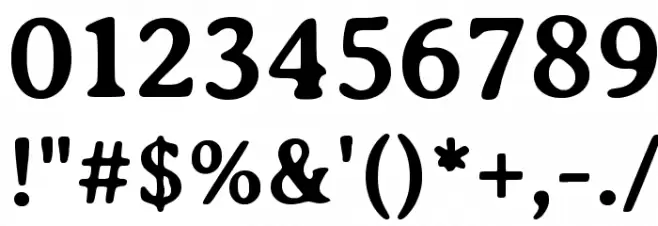 Averia Serif Libre Bold Font OTHER CHARS