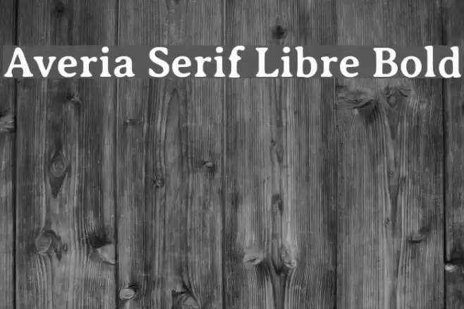 Averia Serif Libre Bold Font examples